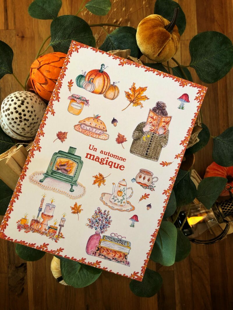 Carte/Affiche "Un automne magique"