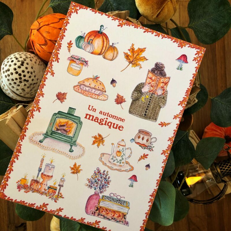 Carte/Affiche "Un automne magique"