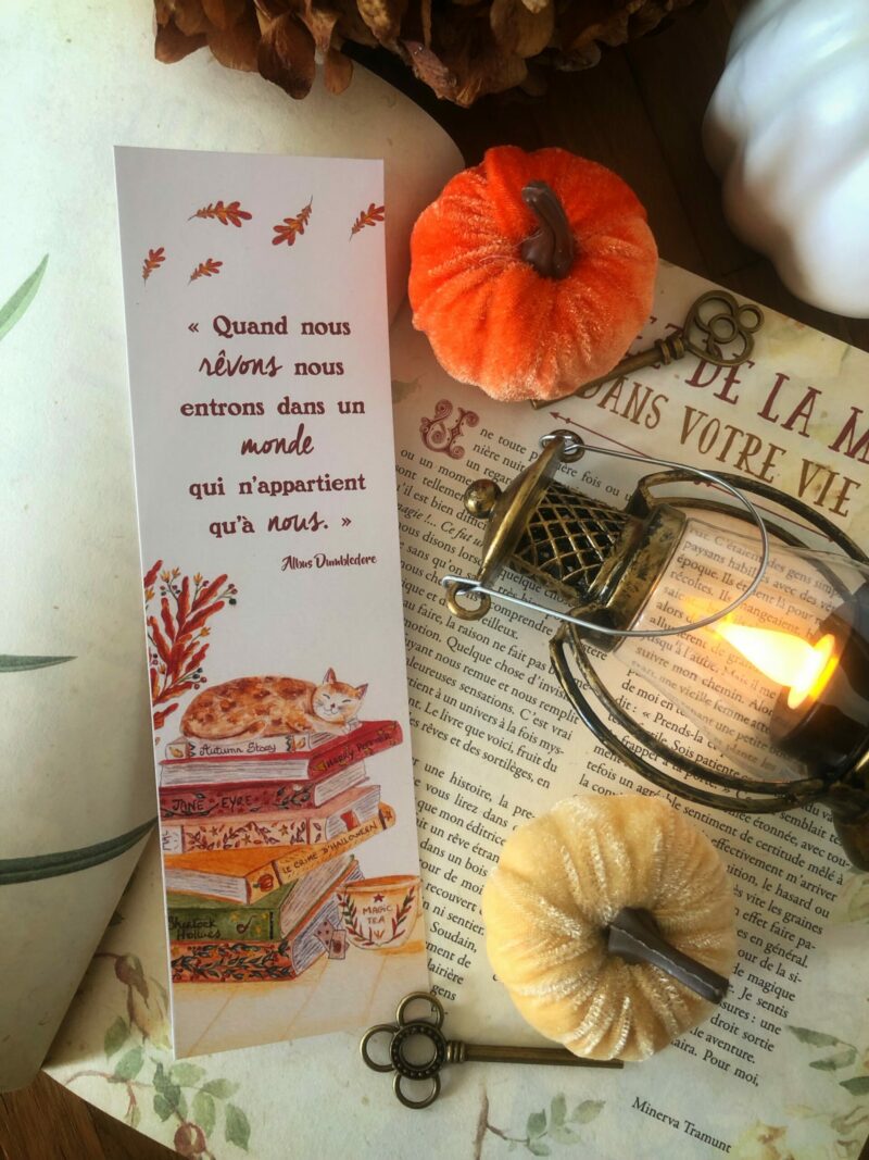 Marque-page "Livres d'automne"