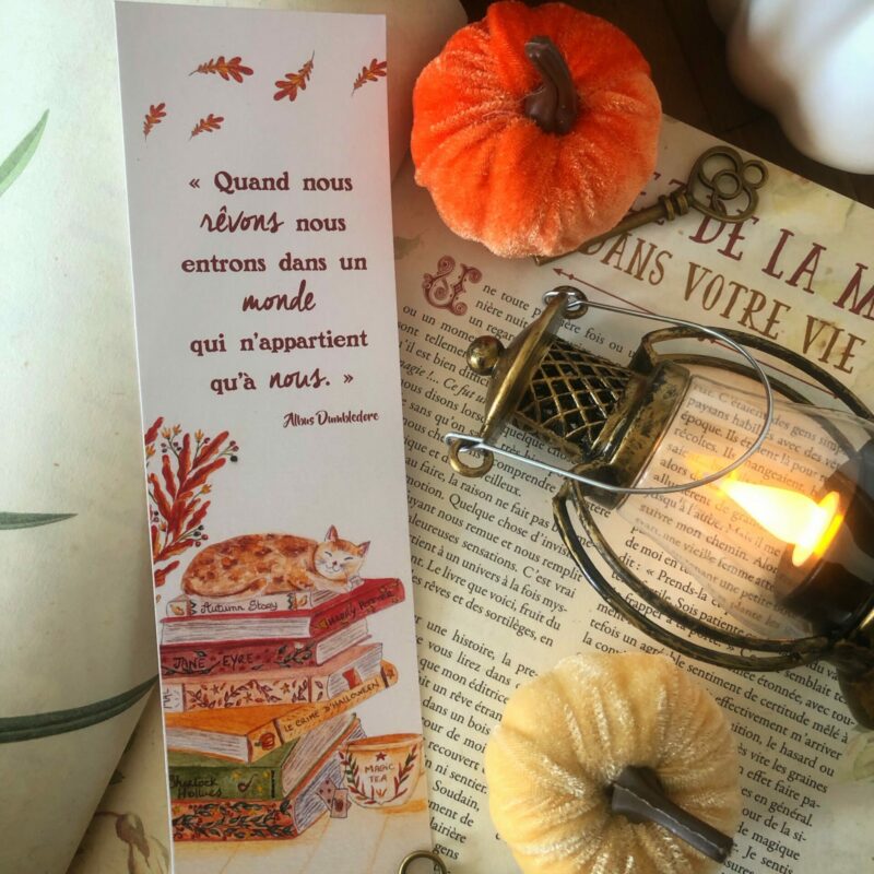 Marque-page "Livres d'automne"