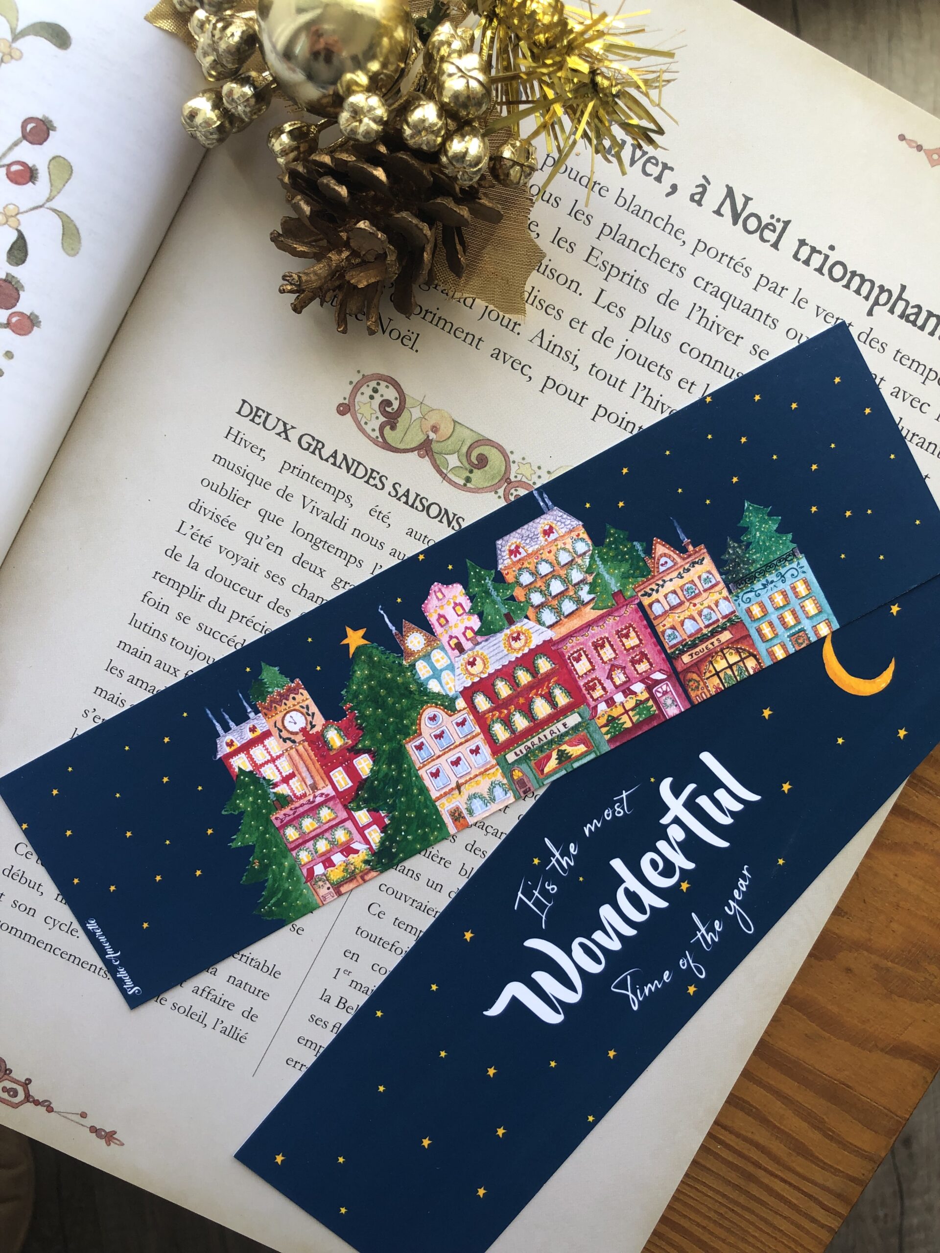 Marque page "Wonderful time"