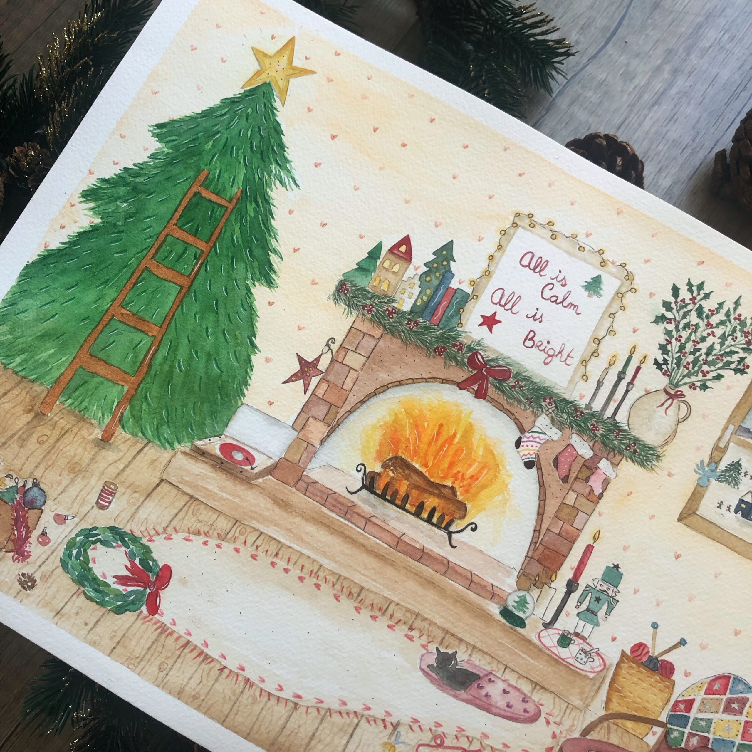 Carte/affiche "La veille de Noël" – Image 2