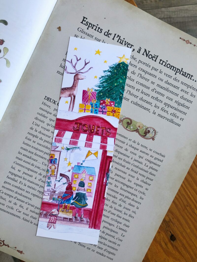 Marque-page "La vitrine de Noël"