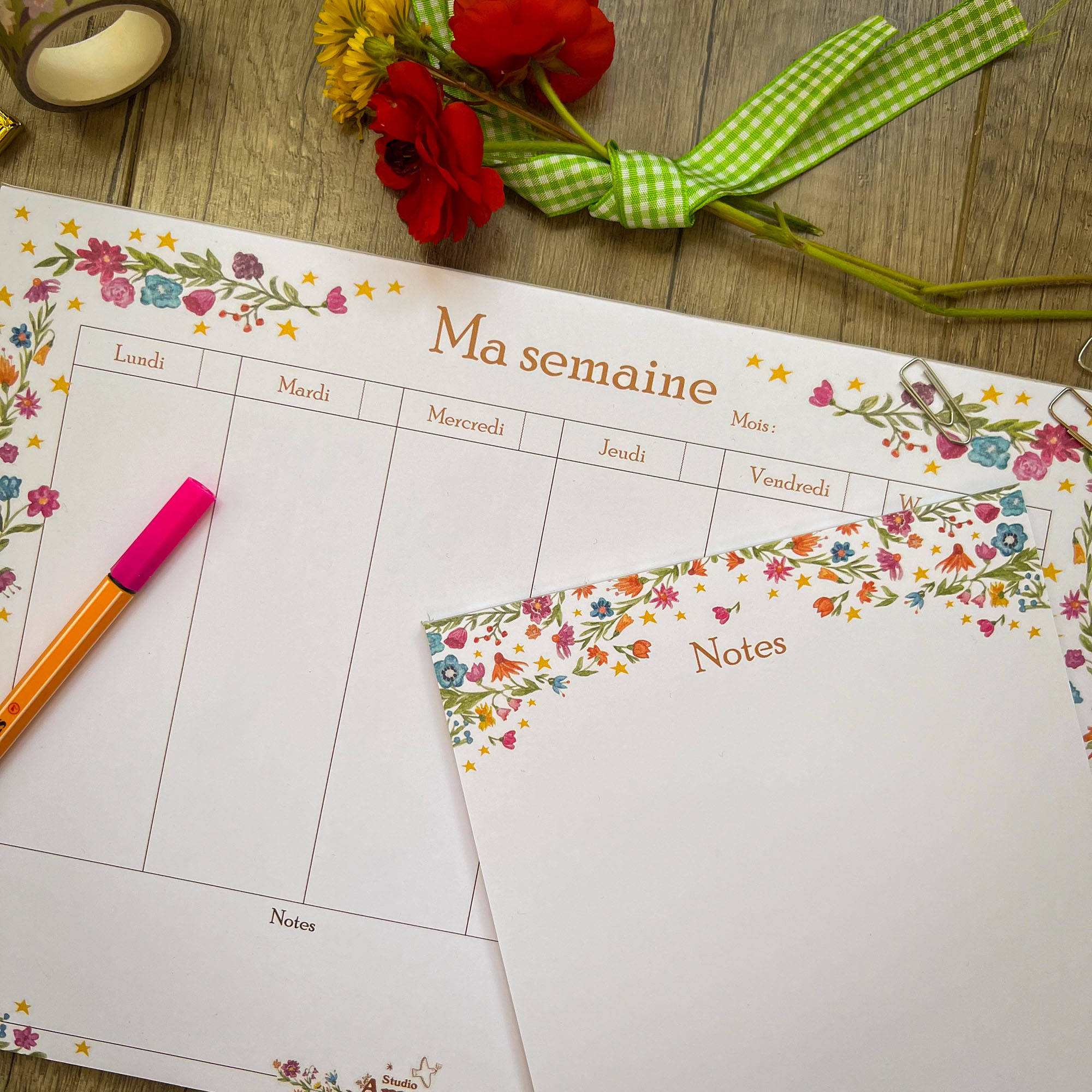 Pack semainier et bloc-notes – Image 2