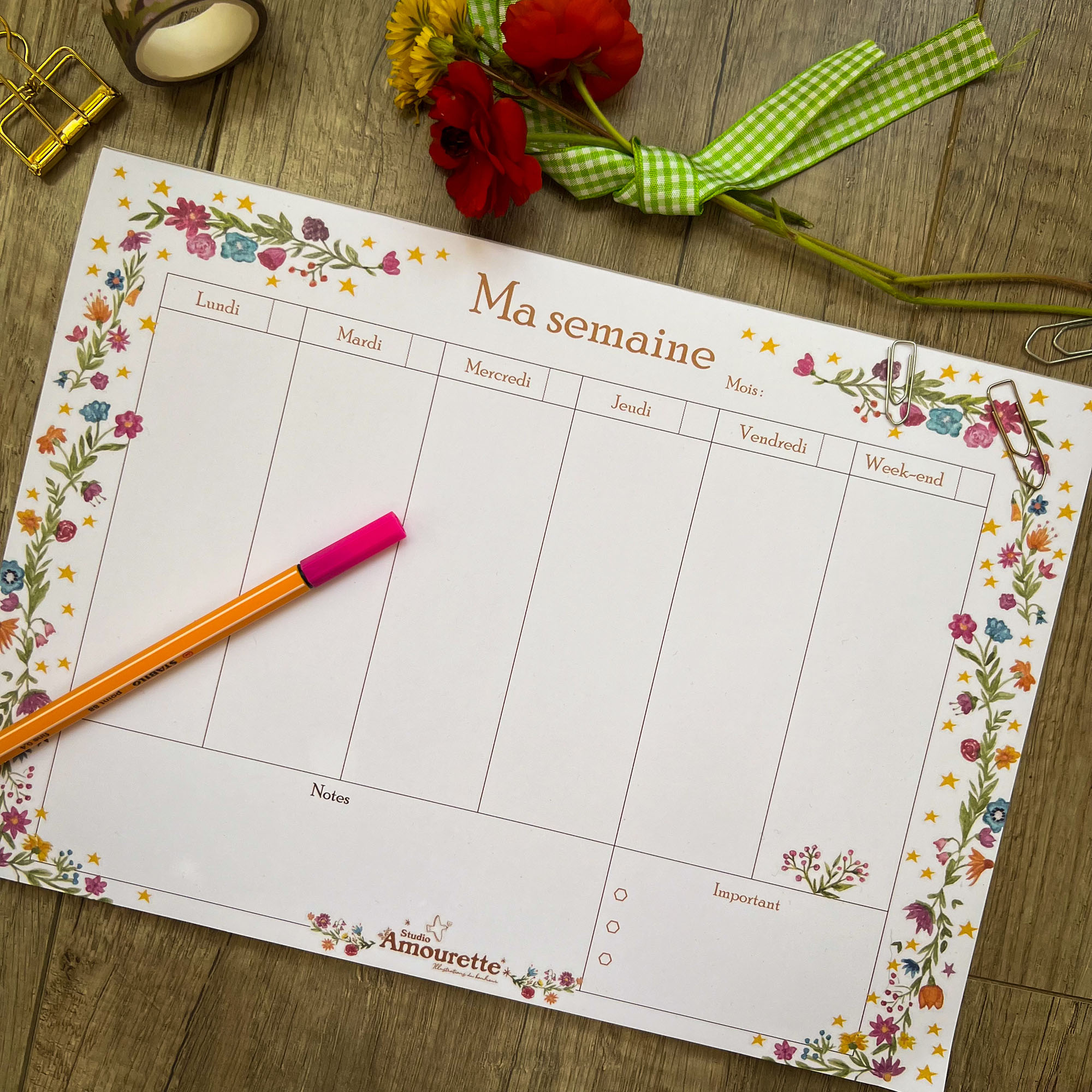 Pack semainier et bloc-notes – Image 4