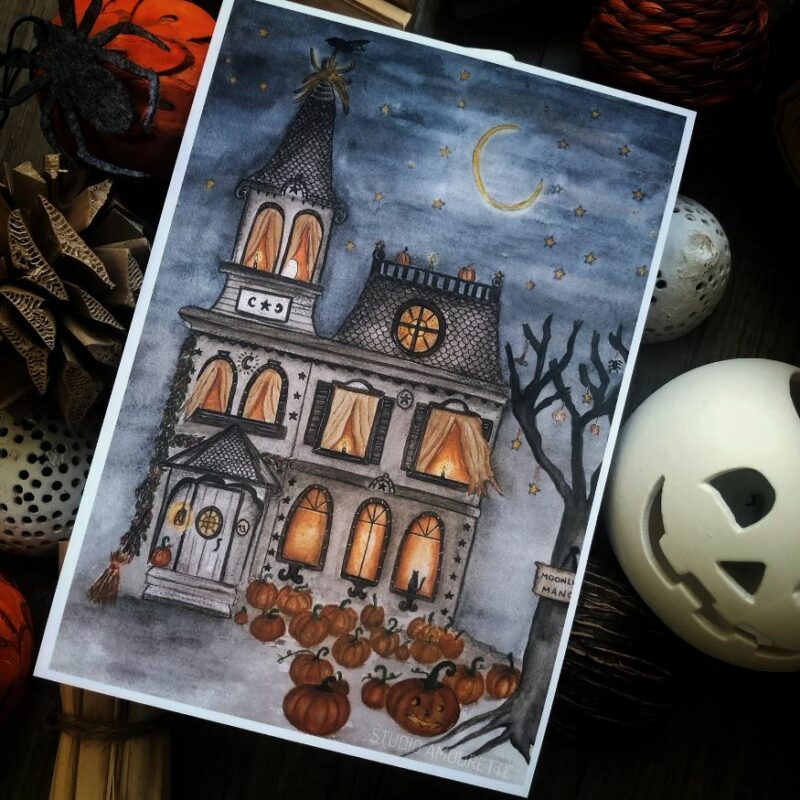 Le manoir du clair de Lune - Carte, affiche
