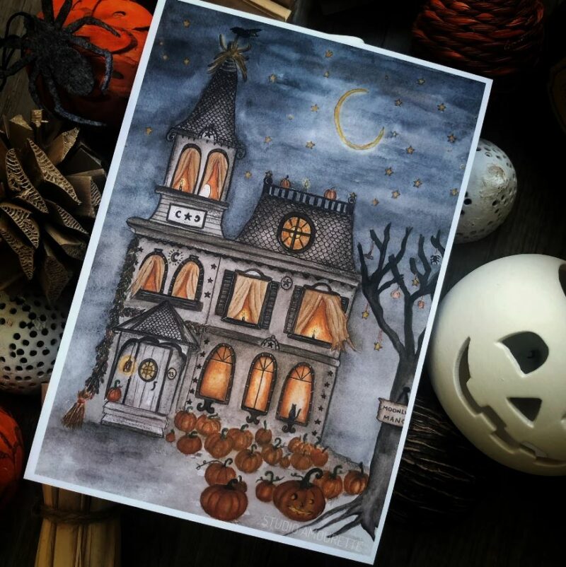 Le manoir du clair de Lune - Carte, affiche